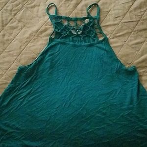 Green tank top